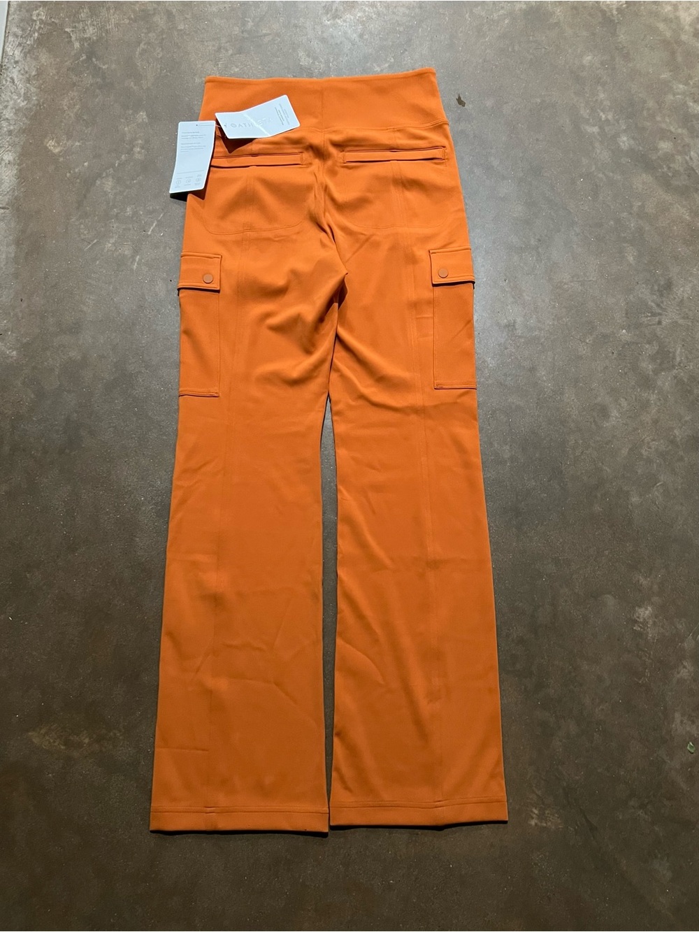 Athleta Wide-Leg Cargo Pants in Orange - Picture 7 of 7